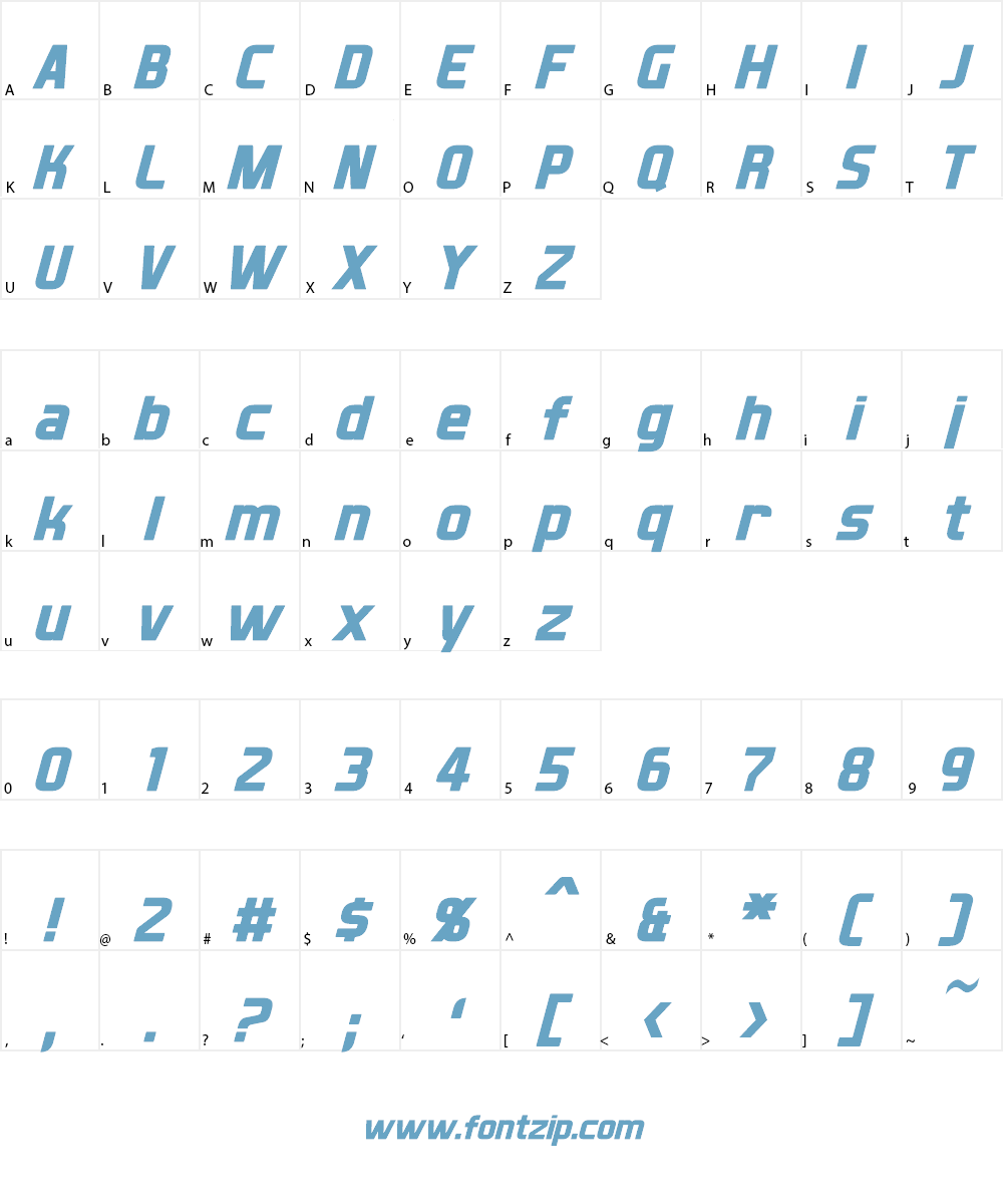 XBall Font Character